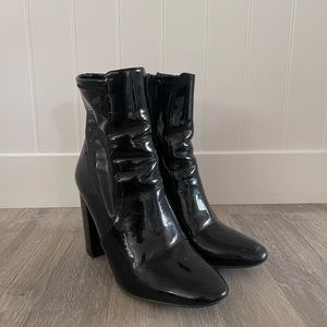 ALDO Faux Patent Leather Booties | Size 9
